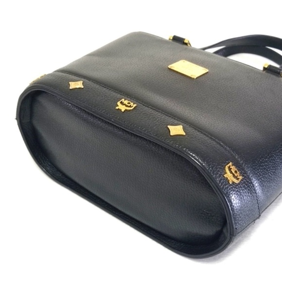 MCM Black Leather Flap Bag with COA - Picture 5 of 14